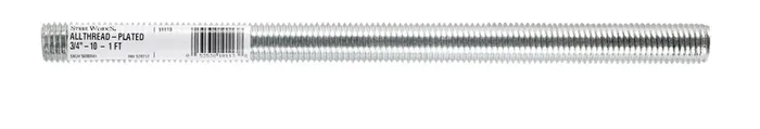 SteelWorks 3/4 in. D X 12 in. L Low Carbon Steel Threaded Rod (Pack of 3)