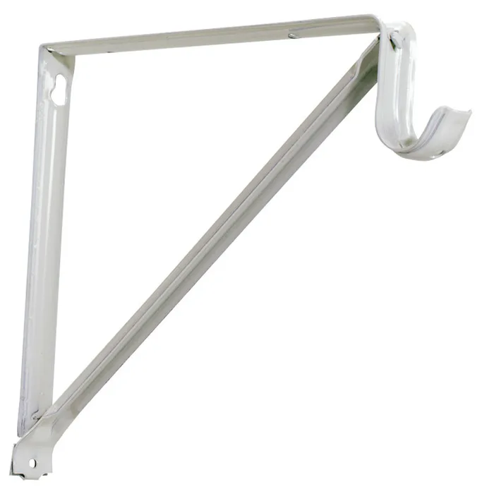 Knape & Vogt John Sterling White Steel Shelf/Rod Bracket 16 Ga. 11 in. L 150 lb (Pack of 20)