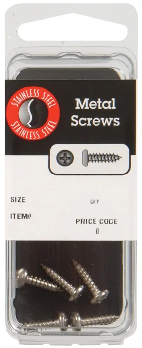 HILLMAN No. 8 Ga. X 1/2 in. L Phillips Pan Head Sheet Metal Screws 1 pk (Pack of 10)
