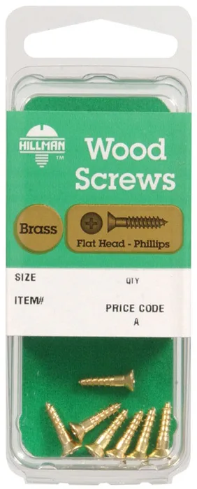 HILLMAN No. 4 X 1/2 in. L Phillips Coarse Wood Screws 1 pk (Pack of 10)