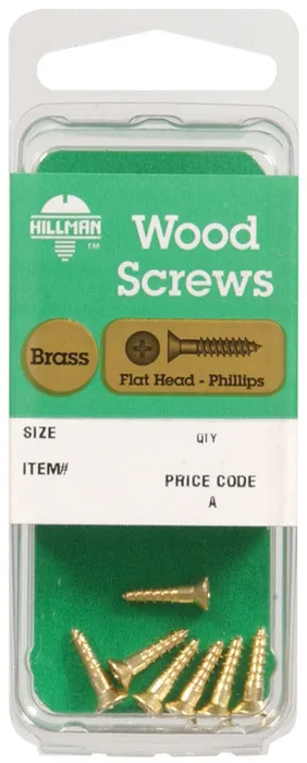 HILLMAN No. 6 X 1 in. L Phillips Coarse Wood Screws 1 pk (Pack of 10)