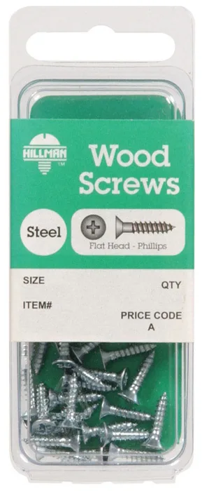 HILLMAN No. 14 X 1-1/2 in. L Phillips Zinc-Plated Coarse Wood Screws 1 pk (Pack of 10)