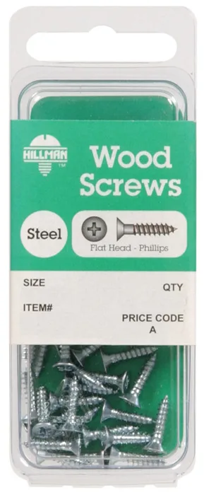 HILLMAN No. 14 X 2 in. L Phillips Zinc-Plated Coarse Wood Screws 1 pk (Pack of 10)