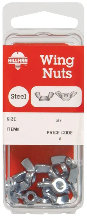 HILLMAN 1/4 in. Zinc-Plated Steel SAE Wing Nut 1 pk (Pack of 10)