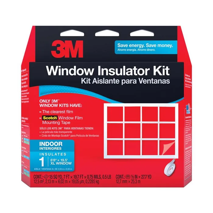 3M Indoor Window Film Insulator Kit 236 in. L X 84 in. W 1 pk