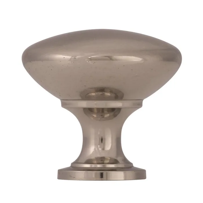 Amerock Allison Round Cabinet Knob 1-3/16 in. D 1-1/8 in. Brushed Chrome 1 pk