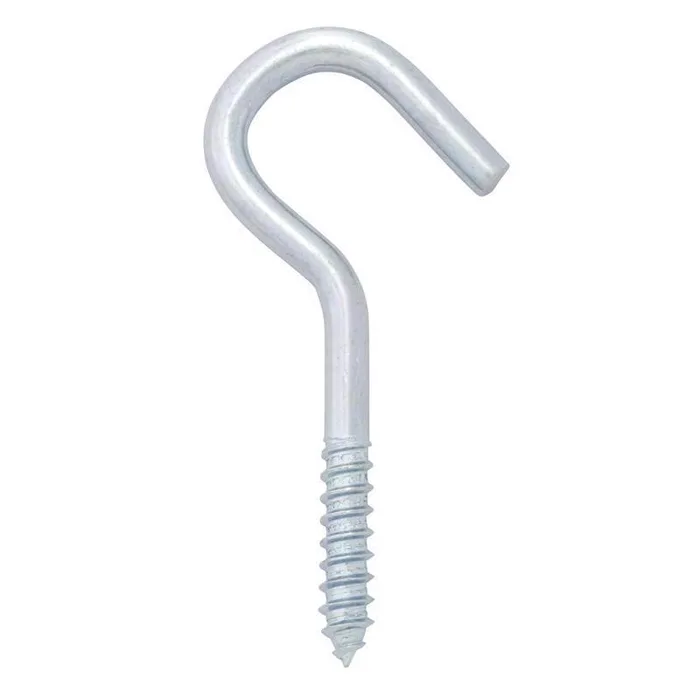 Hampton Small Zinc-Plated Silver Steel 4.1875 in. L Clothesline Hook 215 lb 1 pk (Pack of 10)
