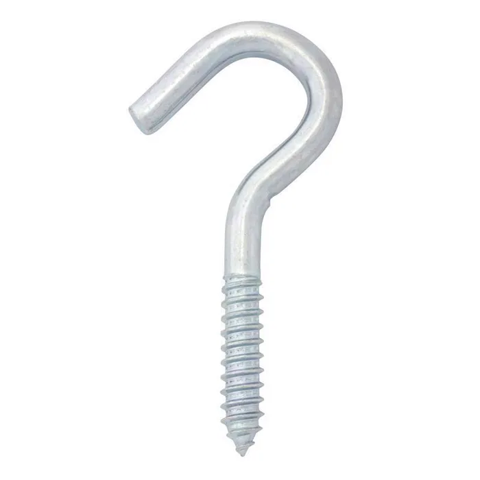 Hampton Small Zinc-Plated Silver Steel 4.25 in. L Clothesline Hook 300 lb 1 pk (Pack of 10)