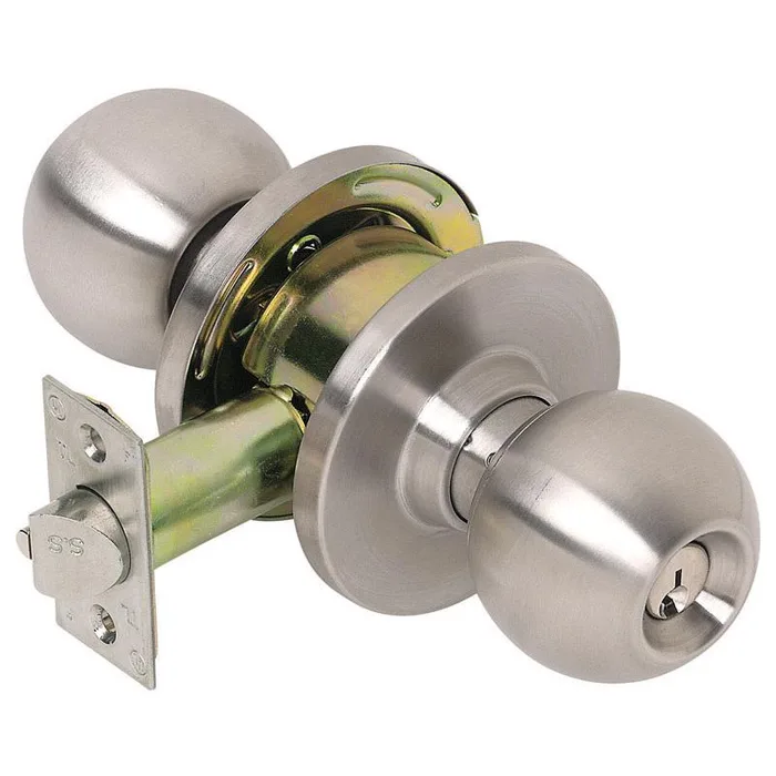 Tell Cortland Satin Chrome Classroom Lockset 1-3/4 in.