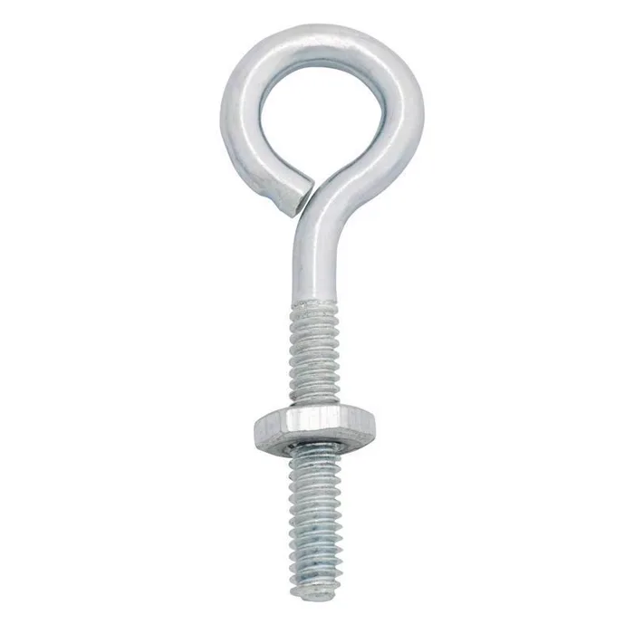 Hampton 3/16 in. X 2 in. L Zinc-Plated Steel Eyebolt Nut Included (Pack of 10)