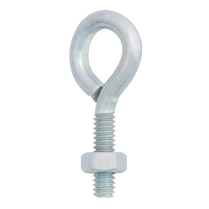 Hampton 1/4 in. X 2 in. L Zinc-Plated Steel Eyebolt Nut Included (Pack of 10)