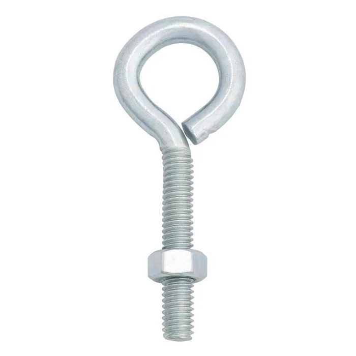 Hampton 5/16 in. X 3-1/4 in. L Zinc-Plated Steel Eyebolt Nut Included (Pack of 10)