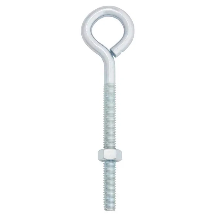 Hampton 5/16 in. X 5 in. L Zinc-Plated Steel Eyebolt Nut Included (Pack of 10)