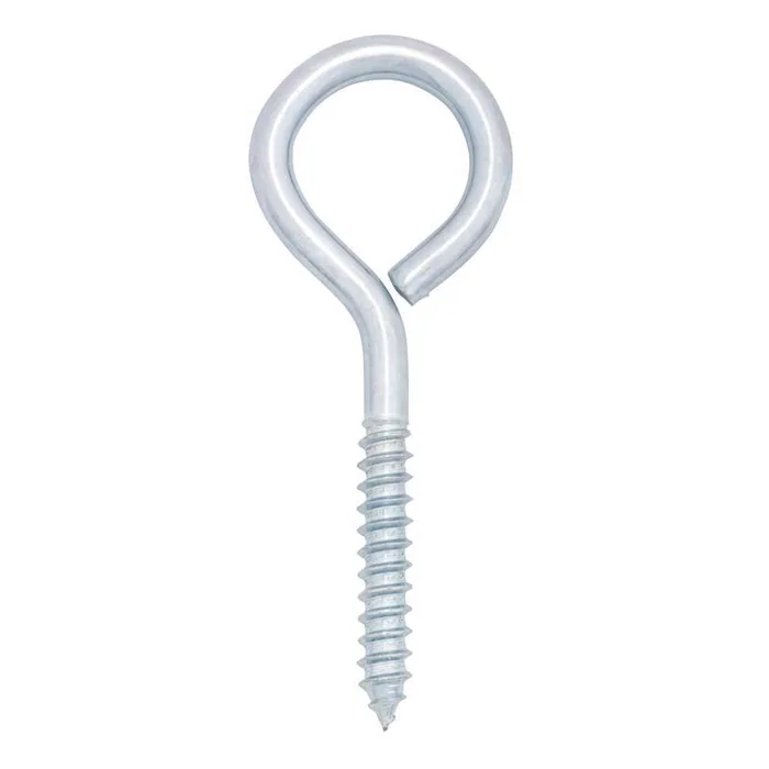Hampton 3/8 in. X 4-1/2 in. L Zinc-Plated Steel Lag Thread Eyebolt (Pack of 10)