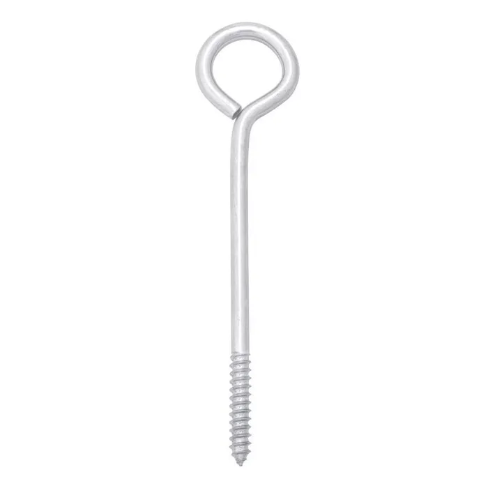 Hampton 3/8 in. X 8 in. L Zinc-Plated Steel Lag Thread Eyebolt (Pack of 10)