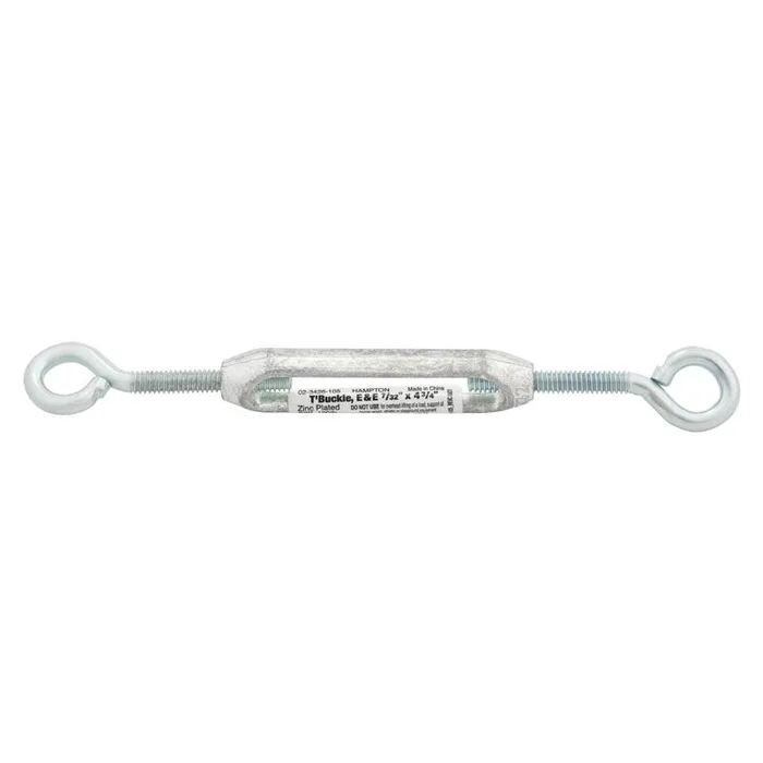 Hampton Zinc-Plated Aluminum/Steel 0.185 in. D Turnbuckle 120 lb 4-3/4 in. L (Pack of 10)