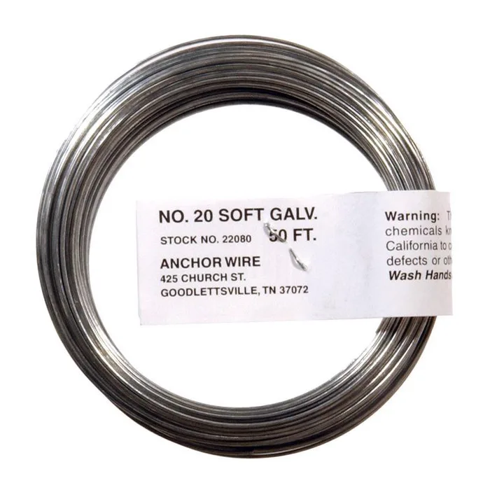 HILLMAN 3.5 in. D X 50 ft. L Galvanized Steel 20 Ga. Anchor Wire (Pack of 12)