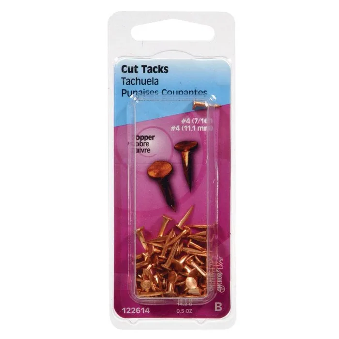 HILLMAN No. 10 X 5/8 in. L Copper Cut Tacks 0.5 pk (Pack of 6)