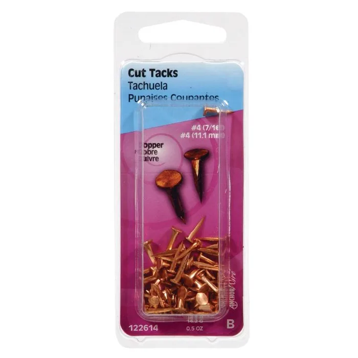HILLMAN No. 14 X 3/4 in. L Copper Cut Tacks 0.5 pk (Pack of 6)
