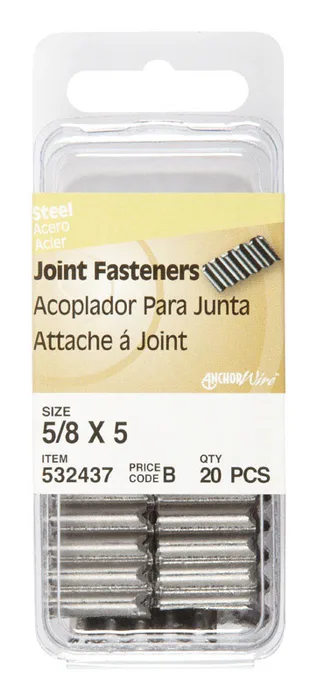 HILLMAN 5/8 in. Joint Galvanized Steel Joint Fastener Joint Head (Pack of 6)