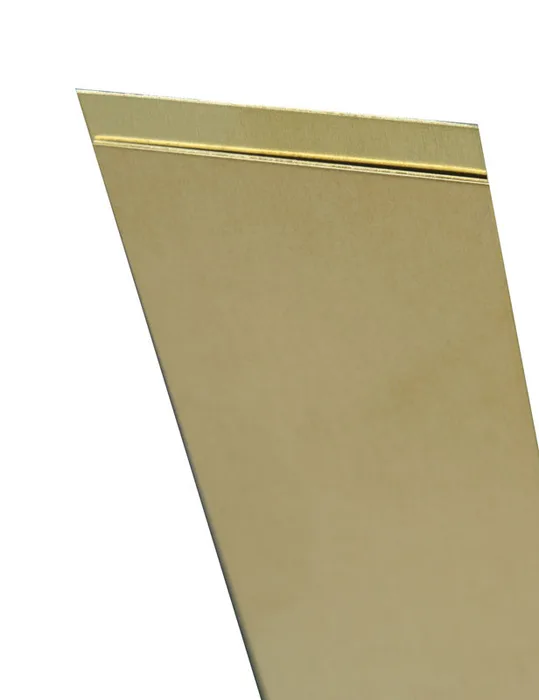 K&S 0.093 in. X 3/4 in. W X 12 in. L Mill Brass Metal Strip