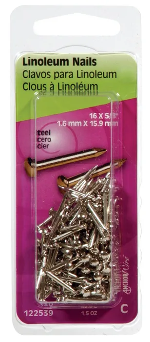 HILLMAN Anchor Wire 5/8 in. Binding Nickel Steel Nail Flat Head (Pack of 6)
