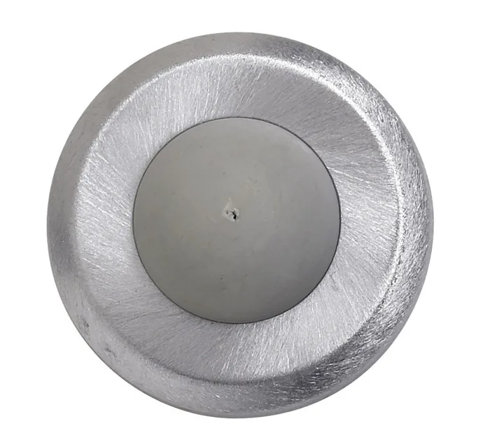 Tell Stainless Steel Satin Chrome Silver Wall Door Stop Mounts to wall 2-1/2 in.