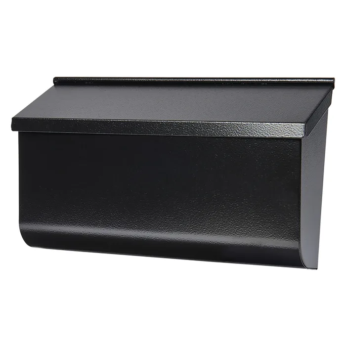 Architectural Mailboxes Woodlands Contemporary Galvanized Steel Wall Mount Black Mailbox
