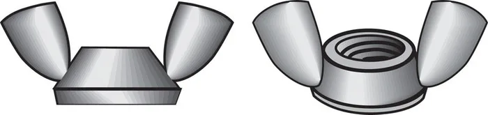 HILLMAN 6-32 in. Zinc-Plated Steel SAE Wing Nut 1 pk