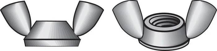 HILLMAN 8-32 in. Zinc-Plated Steel SAE Wing Nut 100 pk