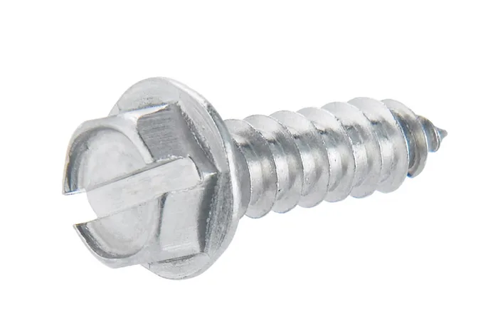 HILLMAN No. 12 Ga. X 3/4 in. L Slotted Hex Washer Head Sheet Metal Screws 1 pk