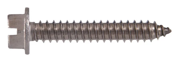 HILLMAN No. 12 Ga. X 1-1/2 in. L Slotted Hex Washer Head Sheet Metal Screws 100 pk