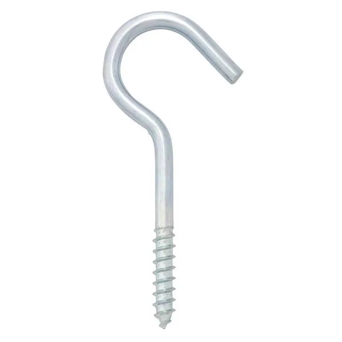 Hampton Small Zinc-Plated Silver Steel 3.88 in. L Ceiling Hook 80 lb 1 pk (Pack of 20)
