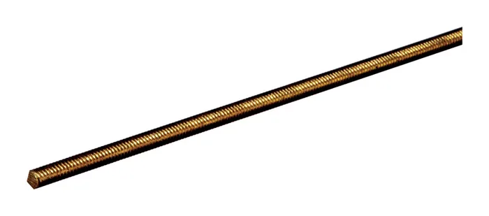 SteelWorks 3/16 in. D X 12 in. L Threaded Brass Rod 1 pk (Pack of 10)