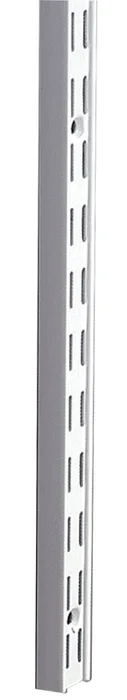 Knape & Vogt White Steel Double Slot Shelf Standard 14 Ga. 63 in. L 300 lb (Pack of 10)