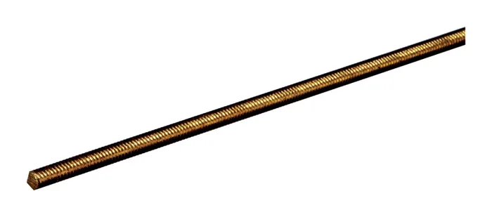 SteelWorks 0.25 in. D X 12 in. L Threaded Brass Rod 1 pk (Pack of 10)