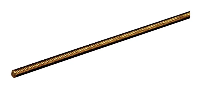 SteelWorks 1/2 in. D X 12 in. L Threaded Brass Rod 1 pk (Pack of 5)