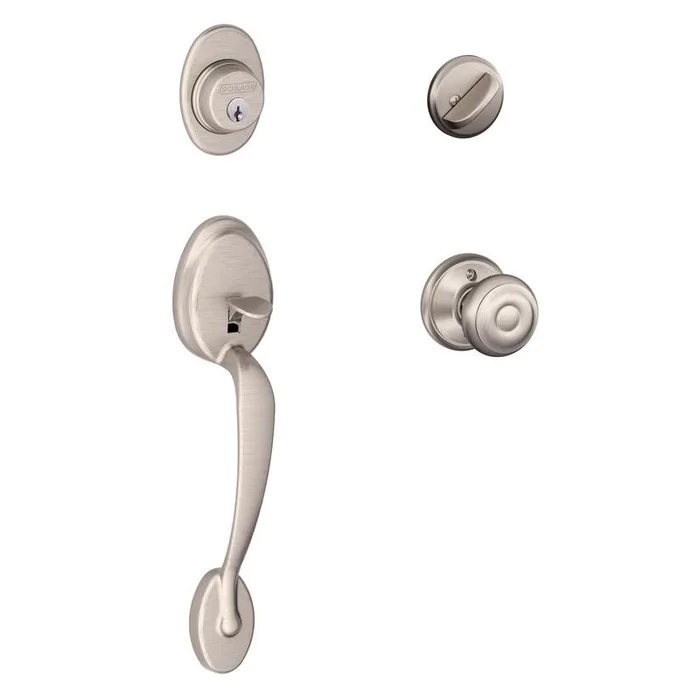 Schlage Plymouth, Georgian Satin Nickel Handleset
