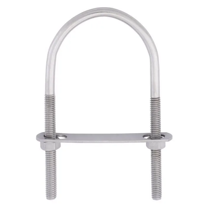 Hampton 5/16 in. X 2-1/2 in. W X 5-3/16 in. L Coarse Stainless Steel U-Bolt (Pack of 5)