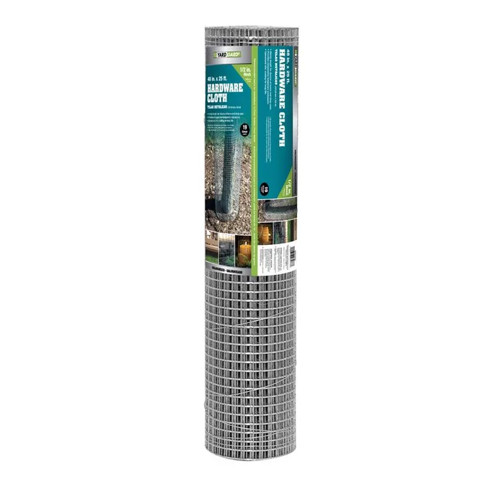 YardGard 48 in. H X 25 ft. L Galvanized Steel Hardware Cloth 1/2 in.