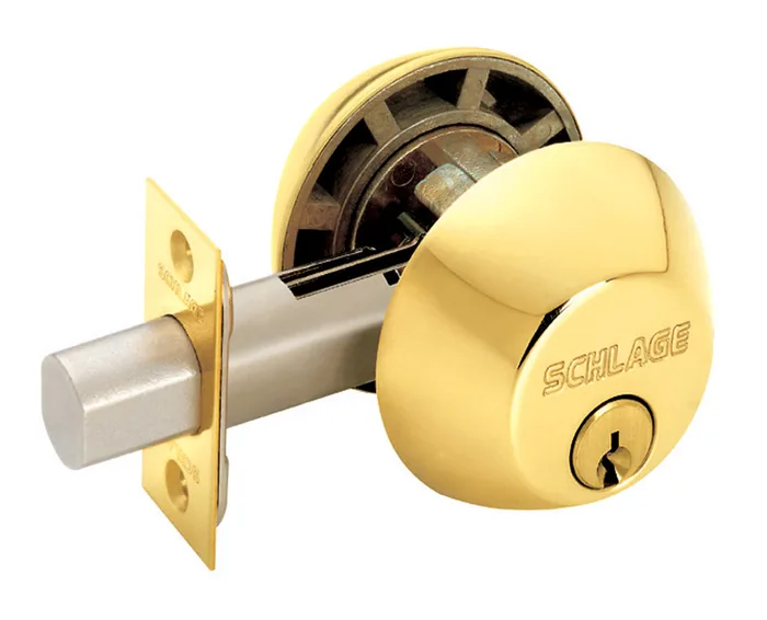 Schlage B-Series Bright Brass Double Cylinder Deadbolt (Pack of 4)