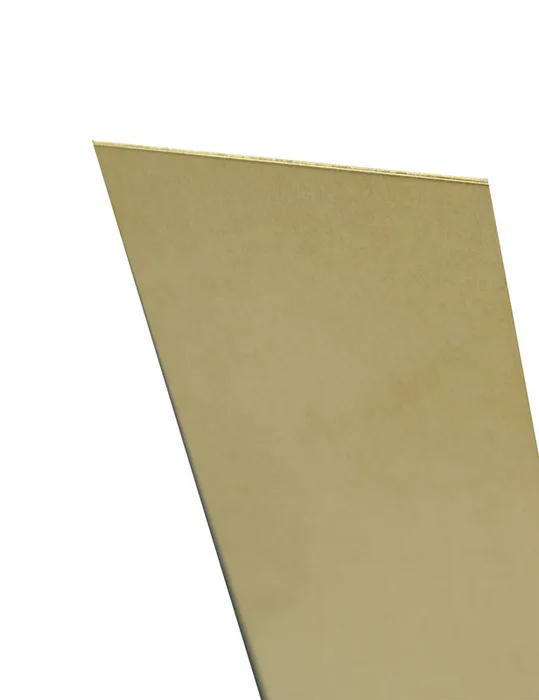 K&S 0.032 in. X 6 in. W X 12 in. L Mill Brass Plain Sheet Metal