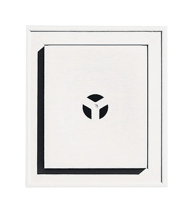 Builders Edge 12-1/8 in. H X 8 in. W X 1-5/8 in. L Prefinished White Vinyl Mounting Block