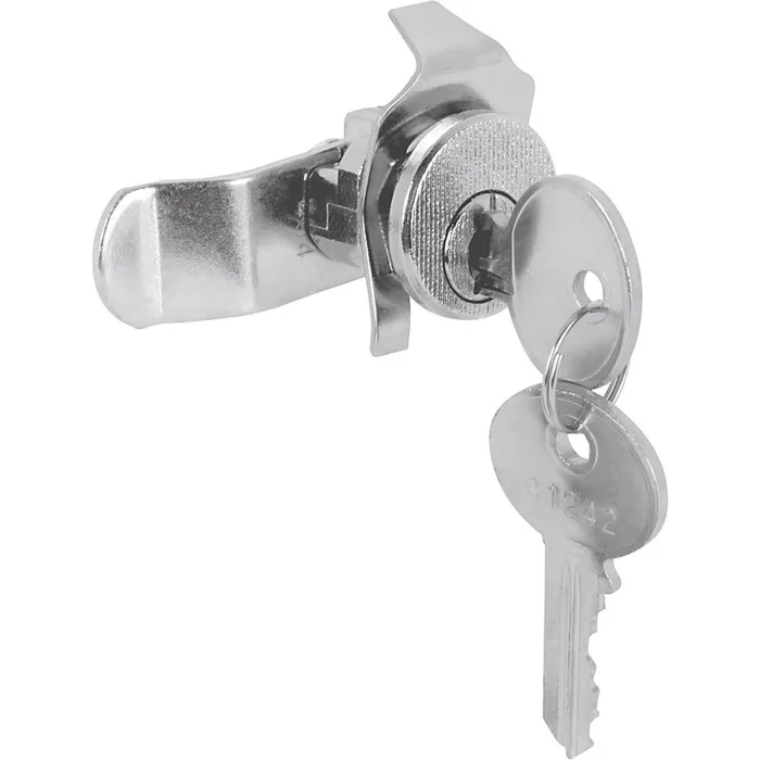 Prime-Line Brushed Nickel Steel Counter Clockwise Mailbox Lock For Bommer 2