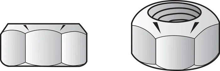 HILLMAN 10 in. Zinc-Plated Steel USS Nylon Lock Nut 1 pk (Pack of 10)