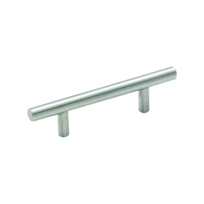 Amerock Contemporary Bar Cabinet Pull 3 in. Stainless Steel Silver 1 pk