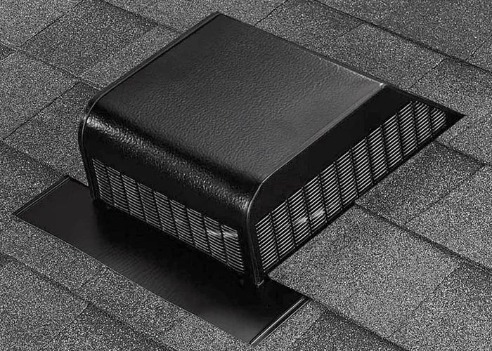 Air Vent 3.6 in. H X 15 in. W X 16 in. L X 9 in. D Black Aluminum Roof Vent Assembly (Pack of 6)
