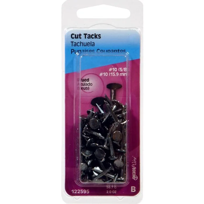 HILLMAN Anchor Wire No. 10 X 5/8 in. L Blue Steel Cut Tacks 1 pk (Pack of 6)