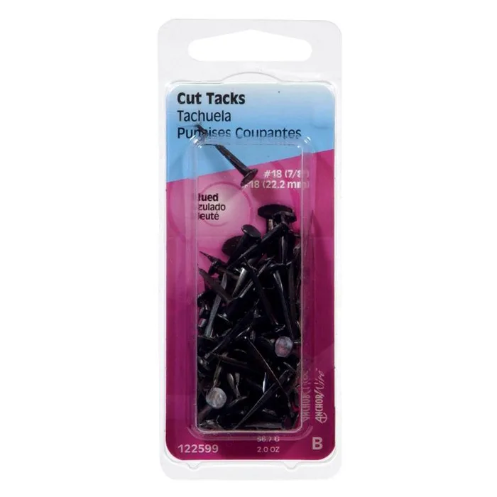 HILLMAN Anchor Wire No. 18 X 7/8 in. L Blue Steel Cut Tacks 1 pk (Pack of 6)
