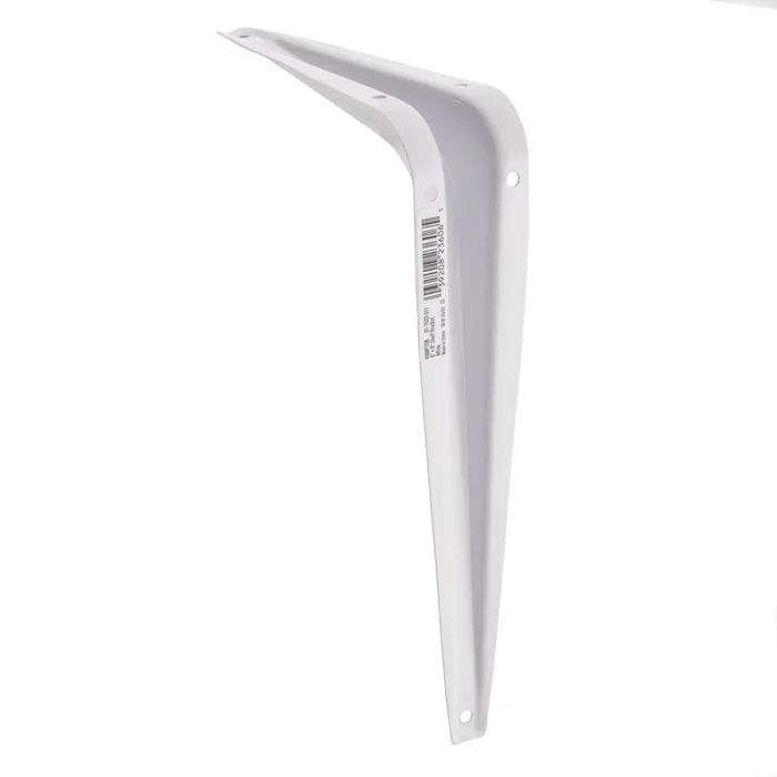 Hampton White Steel Shelf Support 18 Ga. 6 in. L 100 lb (Pack of 10)